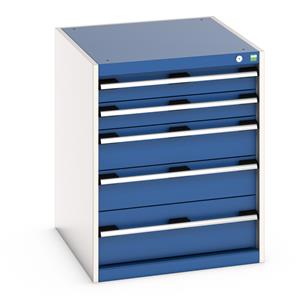 Bott Cubio 5 Drawer Cabinet 650W x 750D x 800mmH 40027015.**